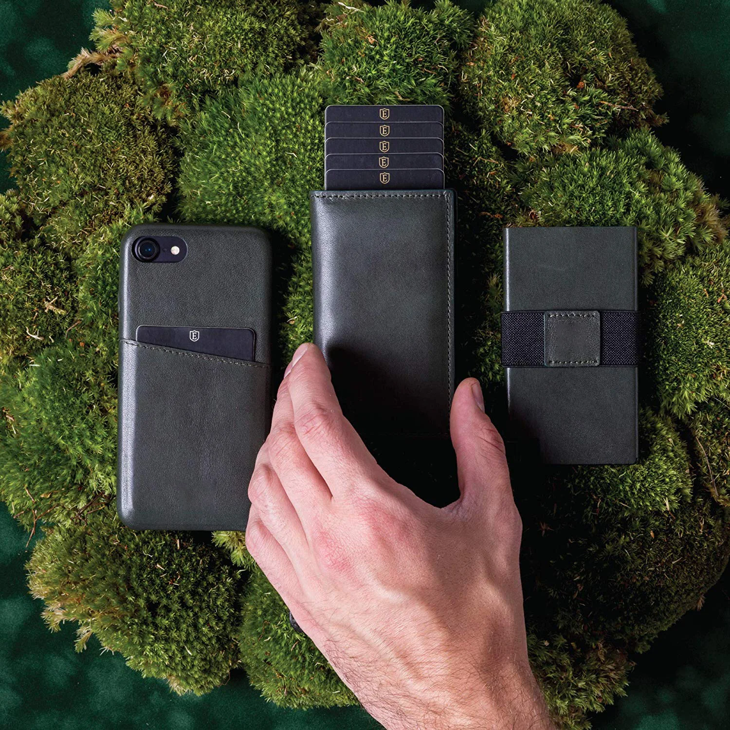 

Brand Aluminum Wallet With Elasticity Back Pouch ID Credit Card Holder RFID Mini Slim Wallet Automatic Pop up Credit Card Case