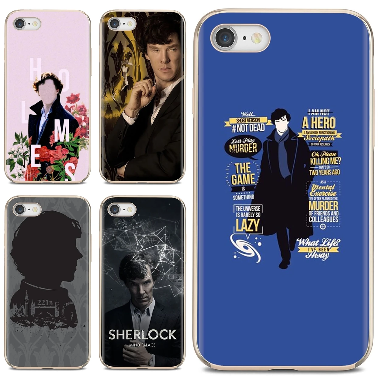 

For iPhone 10 11 12 Pro Mini 4S 5S SE 5C 6 6S 7 8 X XR XS Plus Max 2020 Hot-Sherlock-Holmes Soft TPU Cover