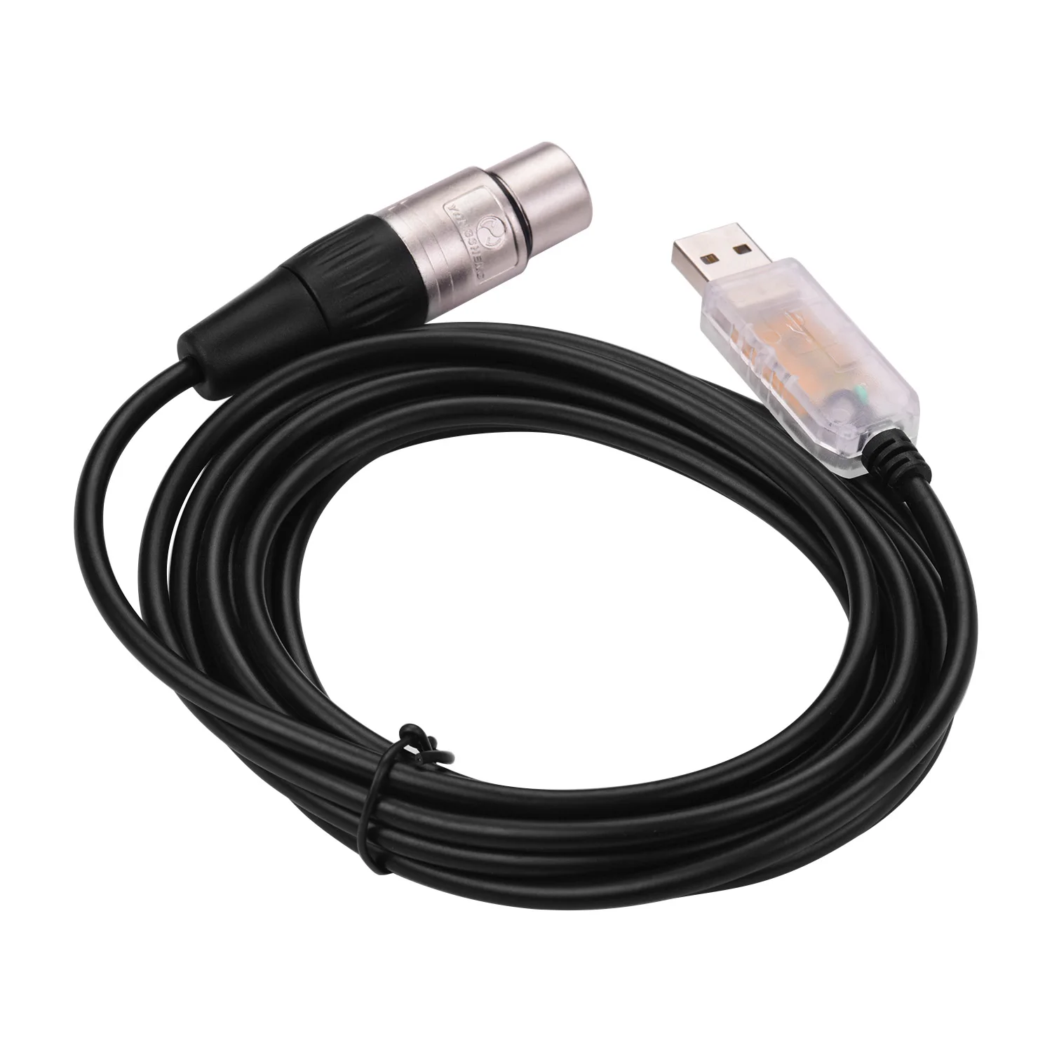 Кабель-преобразователь с USB на 3Pin XLR Female интерфейс для подключения к компьютеру
