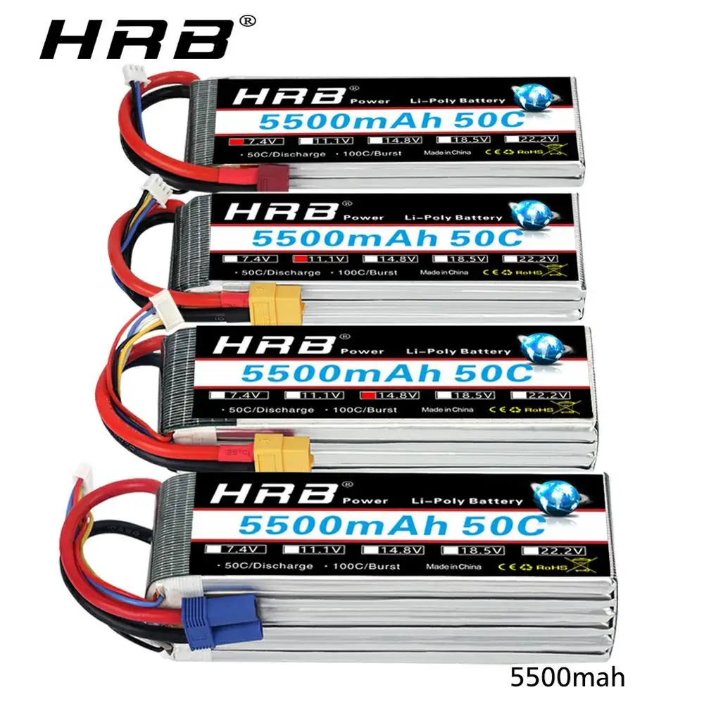 HRB 3S 11 1 В литий полимерный аккумулятор 2S с разъемом T EC5 для радиоуправляемого