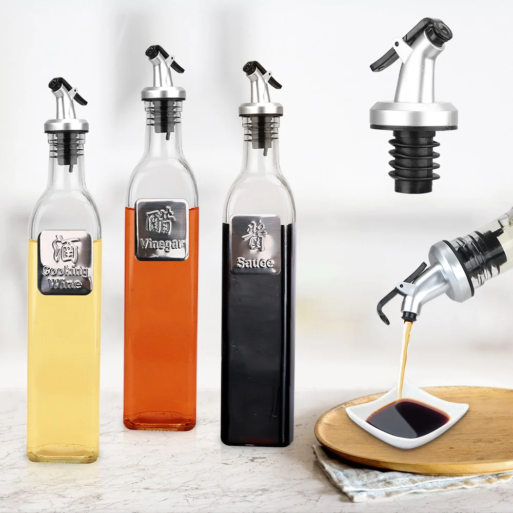 

NICEYARD 500ml Olive Oil Sprayer Vinegar Bottles Cooking Wine Sauce Bottle Can Seal Leak-proof Salad BBQ Cooking Tool