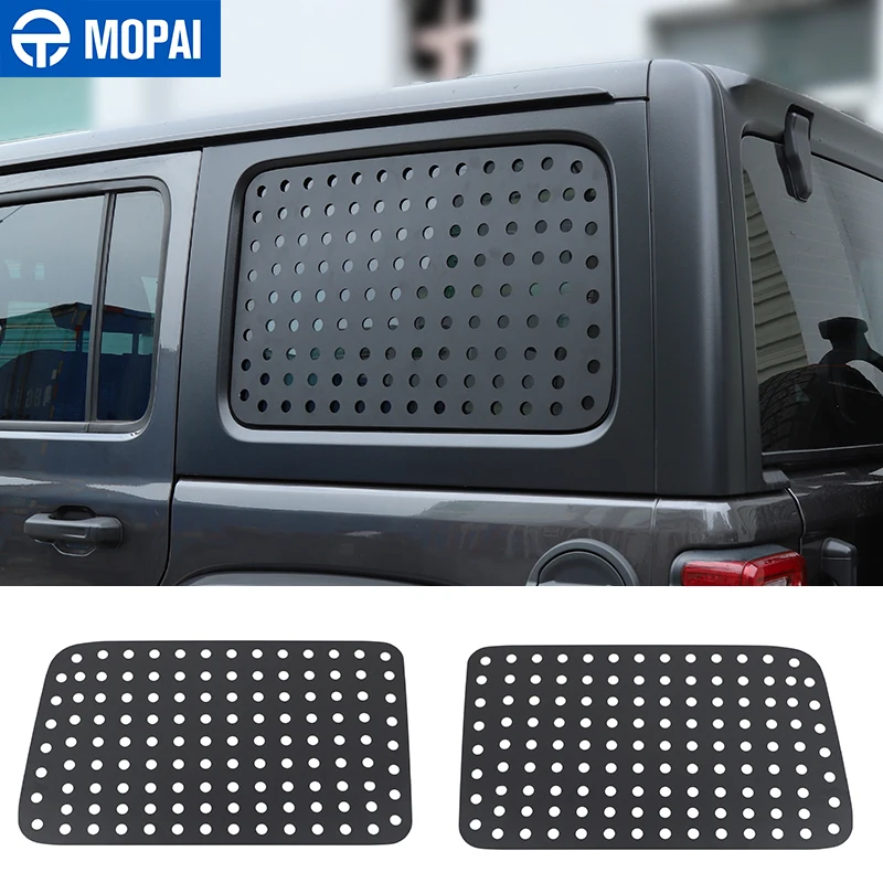 

MOPAI Стайлинг молдинги для автомобиля задняя дверь окно стекло украшение панель Крышка для Jeep Wrangler JL аксессуары 4 двери