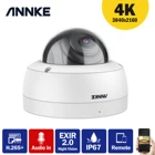 ANNKE 1 шт в формате 4K UHD, IK10 Вандал-пуф POE IP Камера 8MP Крытый Водонепроницаемый купол безопасности Камера аудио Запись Поддержка карты
