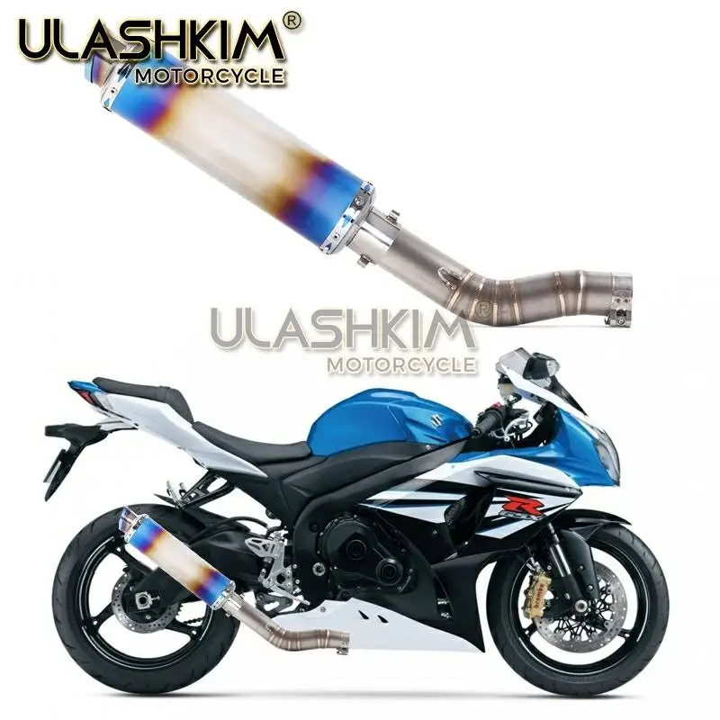 Мотоцикл Полная система глушитель выхлопной трубы среднего звена скольжения для