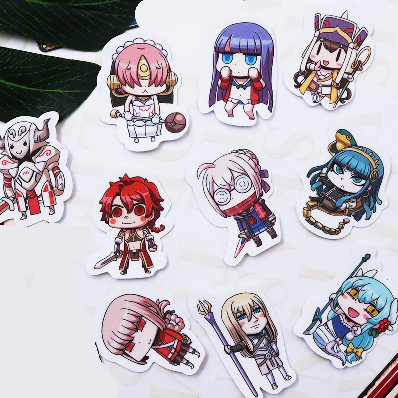 43 шт. фигурки FGO Fate/Grand аниме наклейки на чемодан косплей реквизит декор для багажа