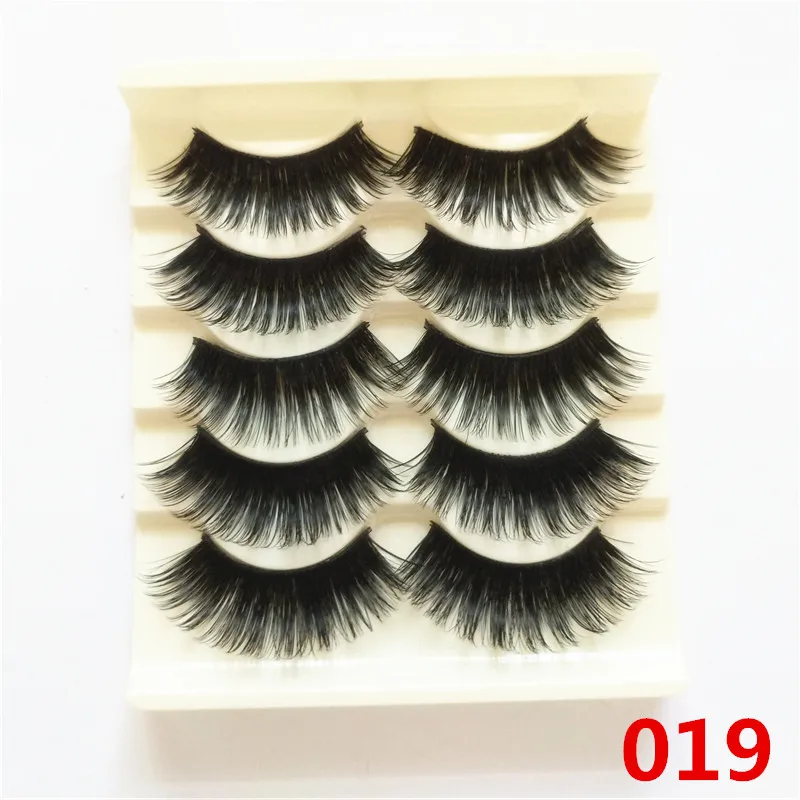 5 пар норковых ресниц натуральные/толстые 3D Искусственные ресницы натуральные