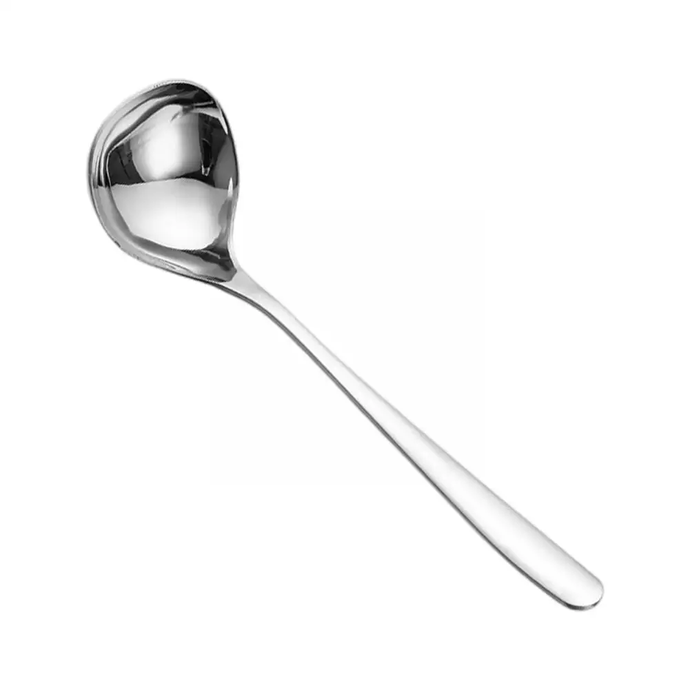 

1Pc Steel Thickening Spoon Creative Long Handle Hotel Pot Kitchen Tools Home Wholesale Hot Essential Soup Ladle Spoon J2M3