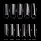 Накладные ногти, длинные, изогнутые, XL C, прозрачные, профессиональные, для маникюра, для самостоятельного изготовления салонов, 550