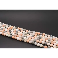 10mm aaa natural round frosted surface colorful moonstone loose beads for diy necklace bracelet jewelry make 15 free delivery