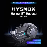 hysnox hy 01s motorcycle bt intercom with helmet bt headset waterproof universal communication system for bike motorcycle