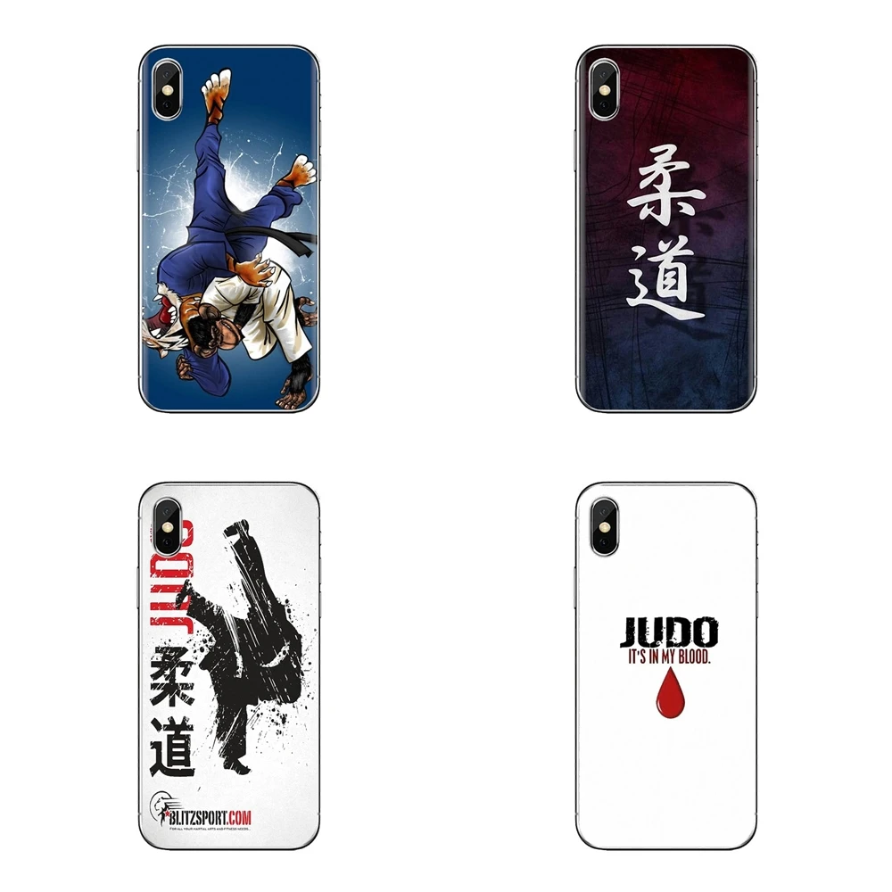 Для samsung Galaxy S2 S3 S4 S5 MINI S6 S7 edge S8 S9 Plus Note 2 3 4 5 8 Coque Fundas judo love спортивный прозрачный