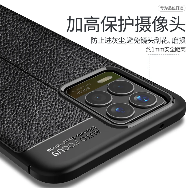 for oppo realme 8 pro case leather silicone fundas protective shell soft cover for realme 8 pro cover for realme 7 pro case free global shipping