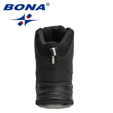 Мужские кожаные зимние ботинки BONA