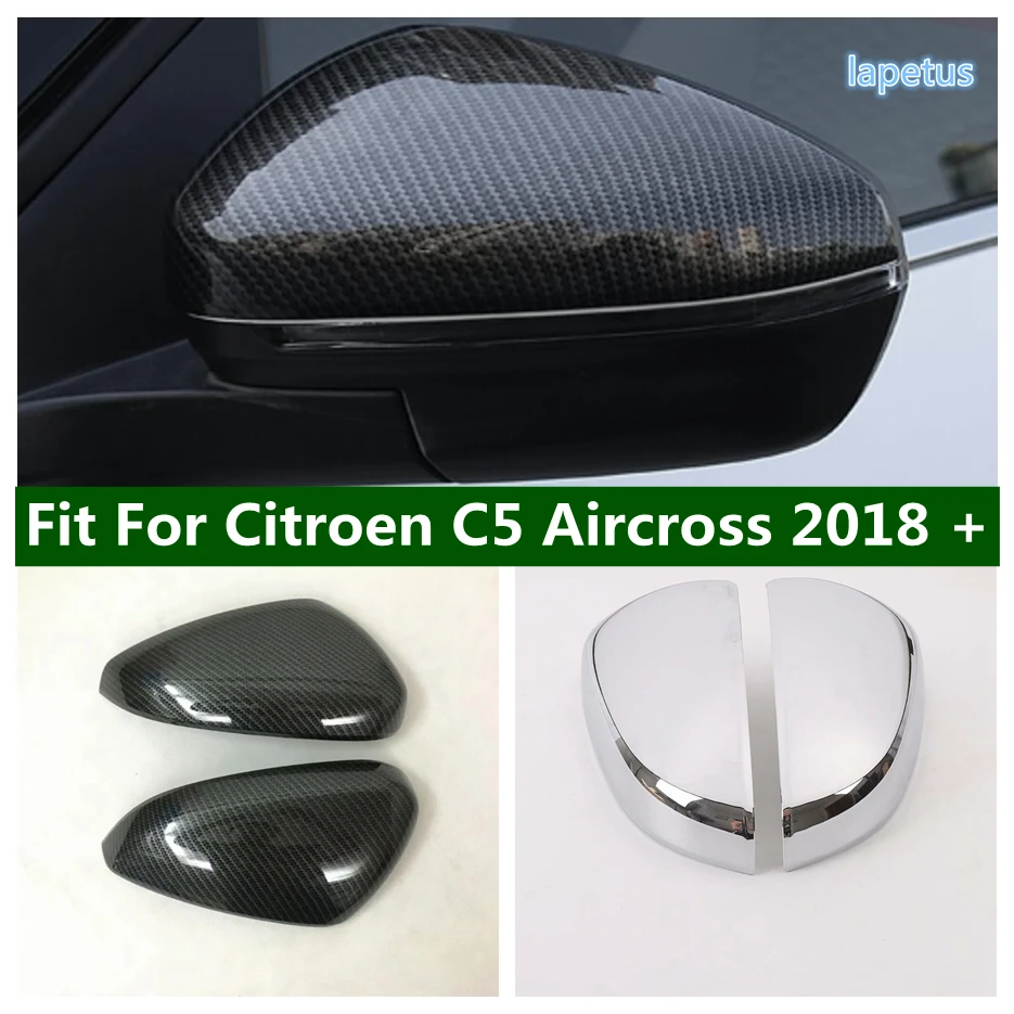

Side Door Rearview Mirror Cover Trim Garnish Moulding Decoration Car Styling Accessories For Citroen C5 Aircross 2018 - 2021