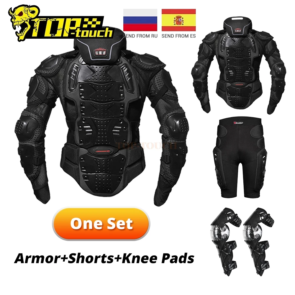 

HEROBIKER Motocross Body Armor Full Body Armor Motorcycle Jacket With Protection Motocross Neck Motorbike Protection Gear Suit