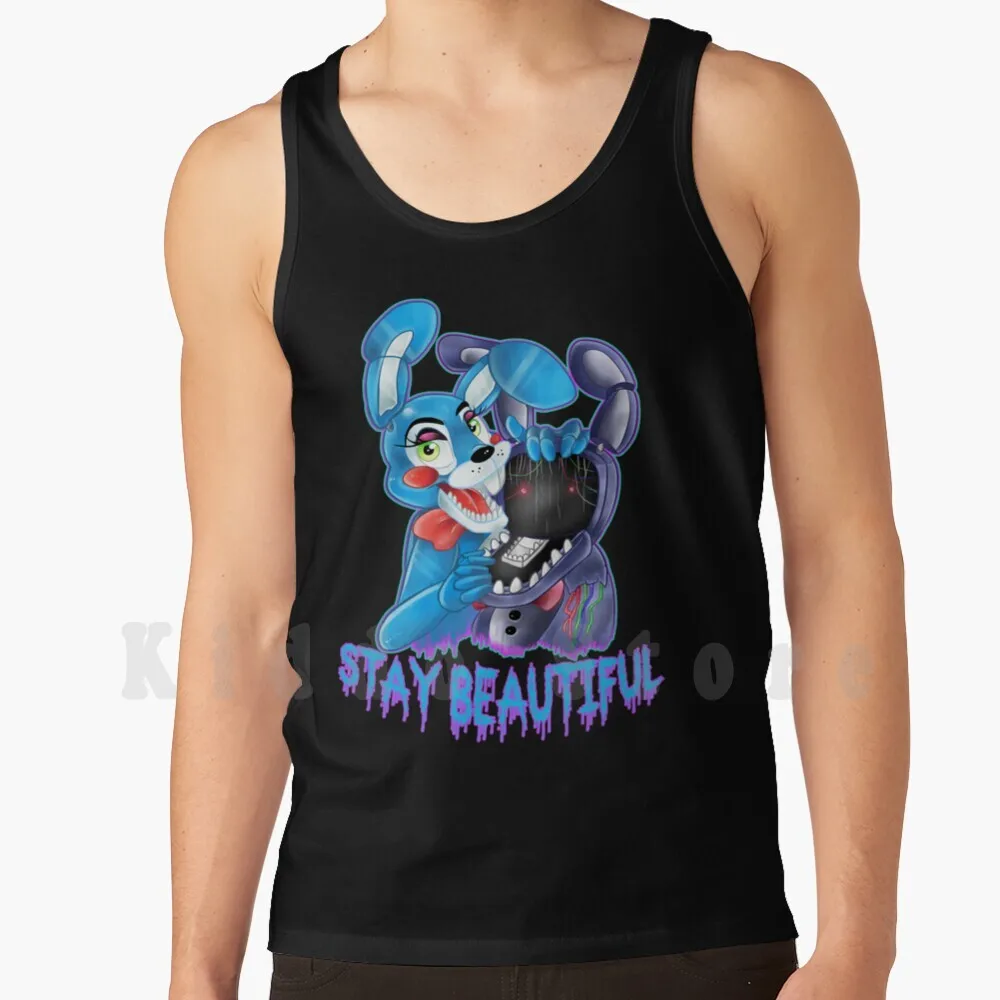 

Жилет с надписью Five Nights At-Stay candy, без рукавов, игрушка «пять ночей у Бонни»