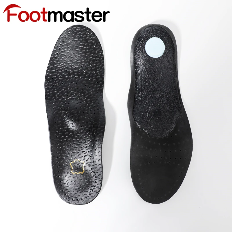 FootMaster Light Sports Orthopedic Insole Cowskin Insole To Relieve Flat Feet Insoles Arch Support Shoe Pad Unisex Insole