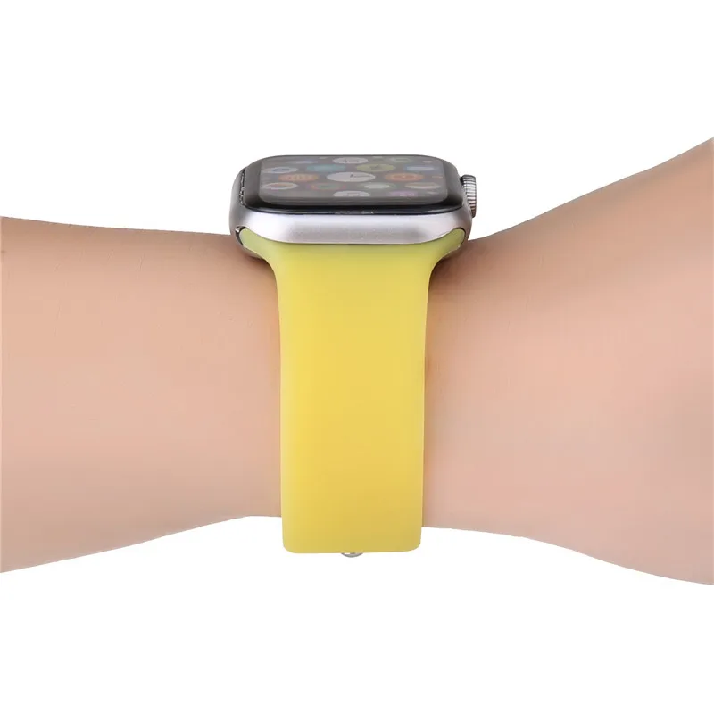 Мягкие силиконовые спортивные петля ремешок для наручных часов apple watch версия 1 2 3