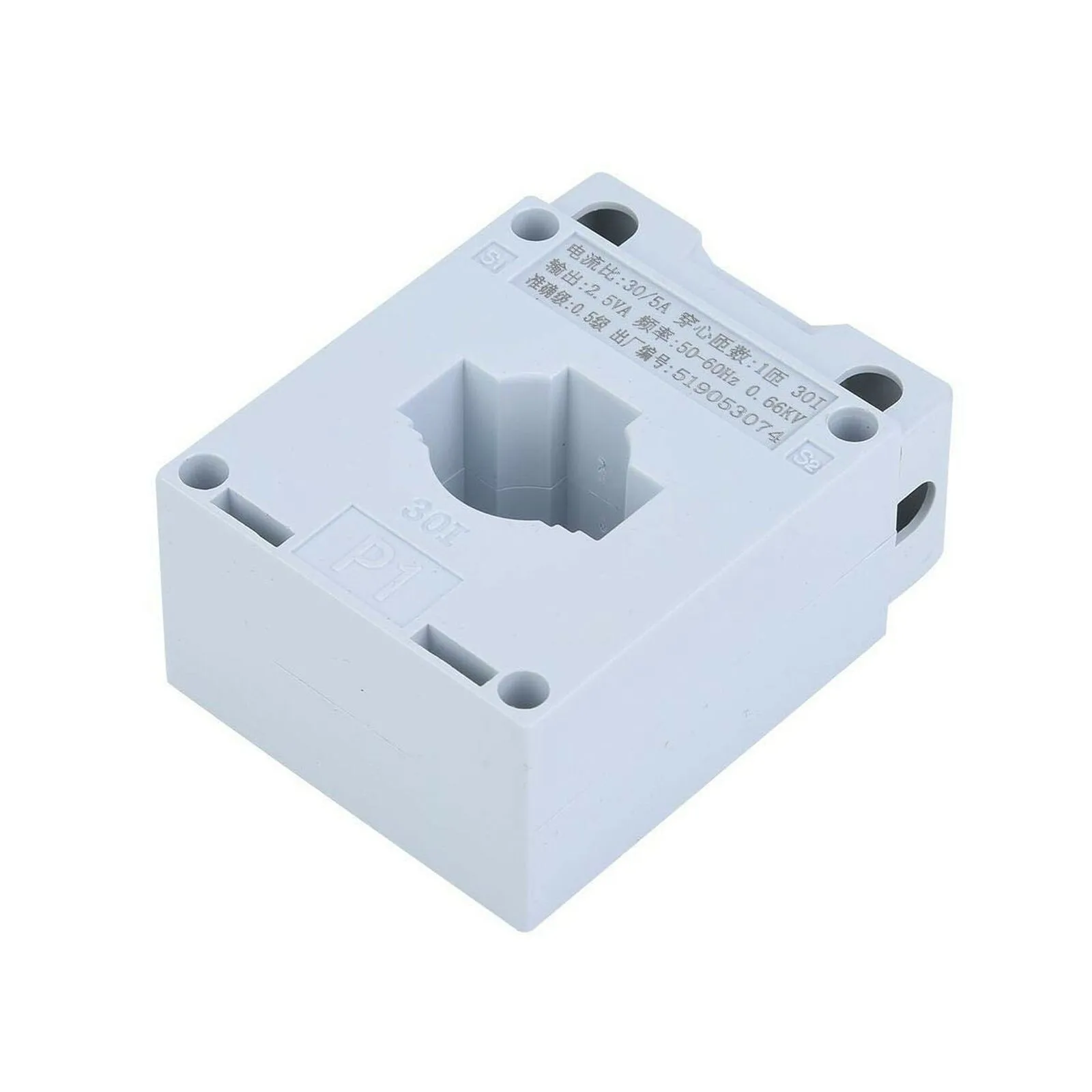 

3 *Current Transformer Anti-Flame Plastic Bracket Current Transformer 0.66KV 0.5 50-60Hz Flame-retardant Plastic Durable