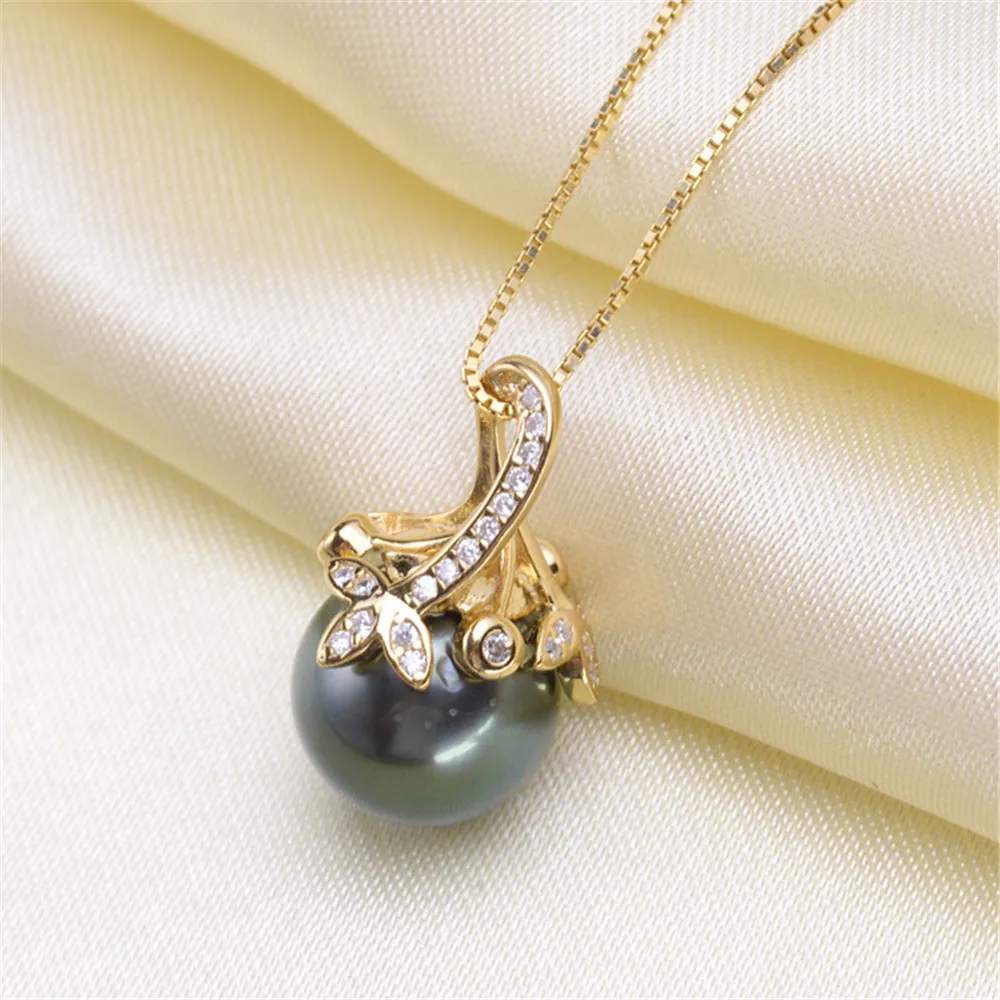 

1pcs Gold Plated Pendant Base Mussel Bead Pearl Pendant Mountings Settings diy Blank Jewelry Mountings