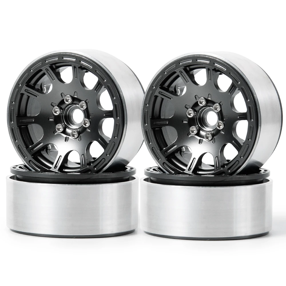 AXSPEED 4 шт. 2 Beadlock Колесные диски алюминиевая Ступица колеса для 1/10 RC Rock Crawler Axial Wraith