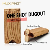 muxiang dugout odmoem handmade wooden one hitter wood dugout smoking pipe one hitter smoking hitters dugout box wmmh0022