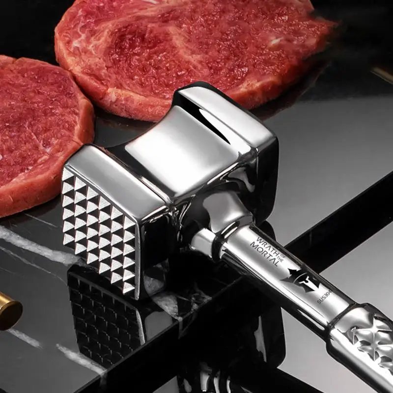 

Stainless Steel Meat Hammer Dual-Sided Meat Hammer Steak Pounder Mallet
