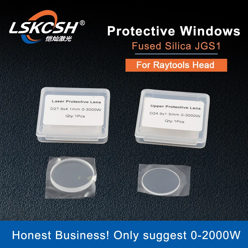 Защитный Объектив/стекло LSKCSH Raytools 27 9*4 1 мм верхняя Защитная линза QBH 24 9*1 5 3000 Нм Вт