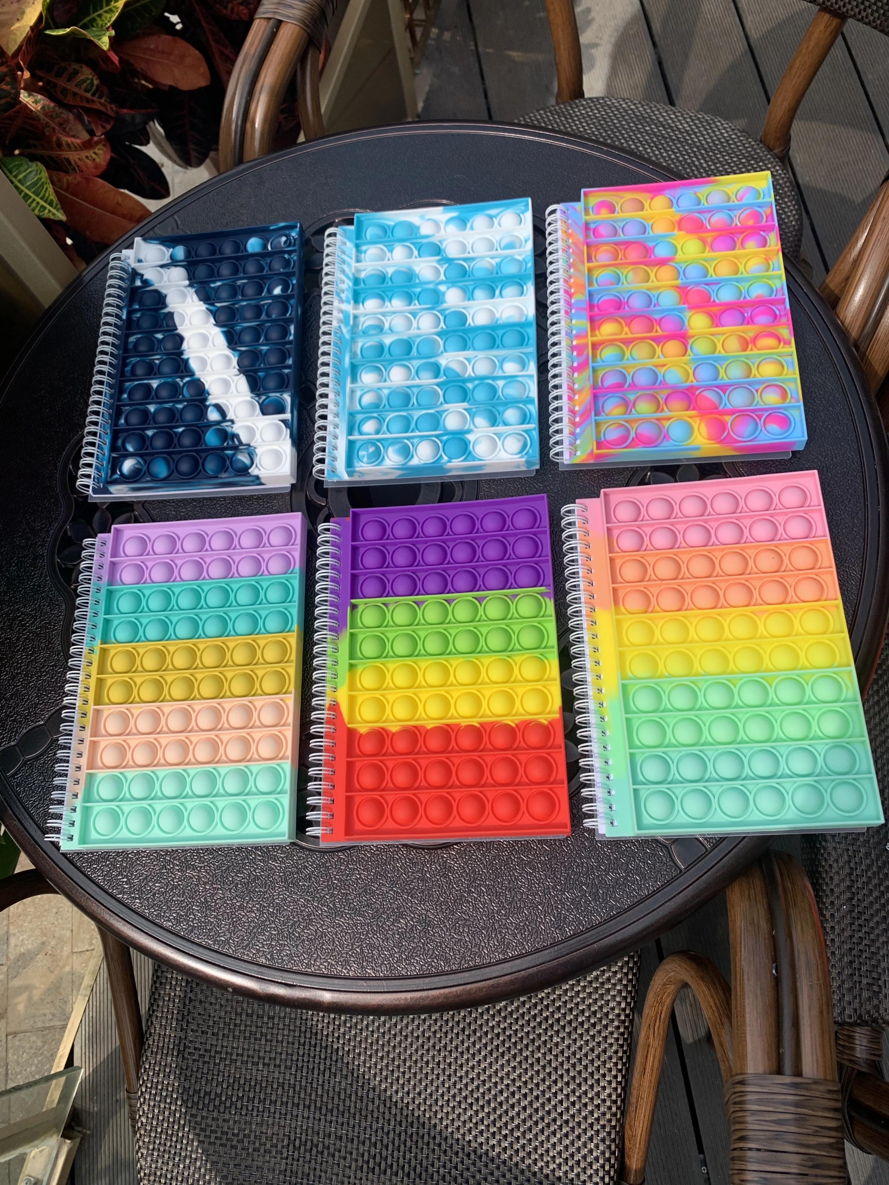 

New Pop Its Push Bubble Fidget Toys Pencil Case And Notebook Children Stress Relief Squeeze Toy Antistress Soft Squishy Kids Toy