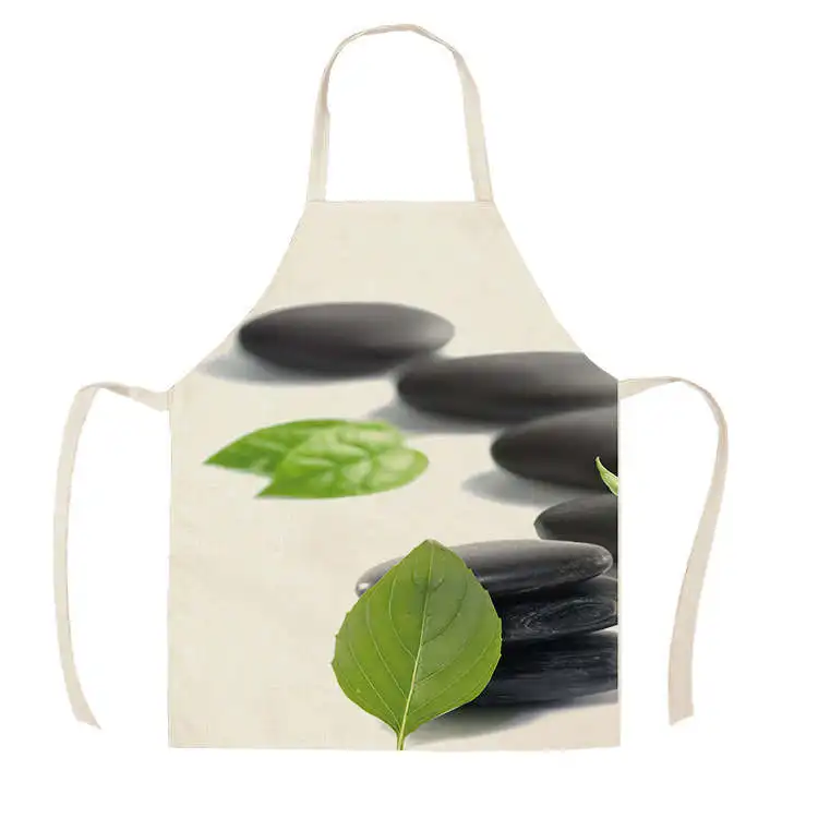 WQZ0420 1 шт. Кухня фартук персонализированные китайские иероглифы печатных платье без рукавов из хлопка и льна фартуки для Для мужчин Для женщин дома чистящие средства - Цвет: WQZ0420