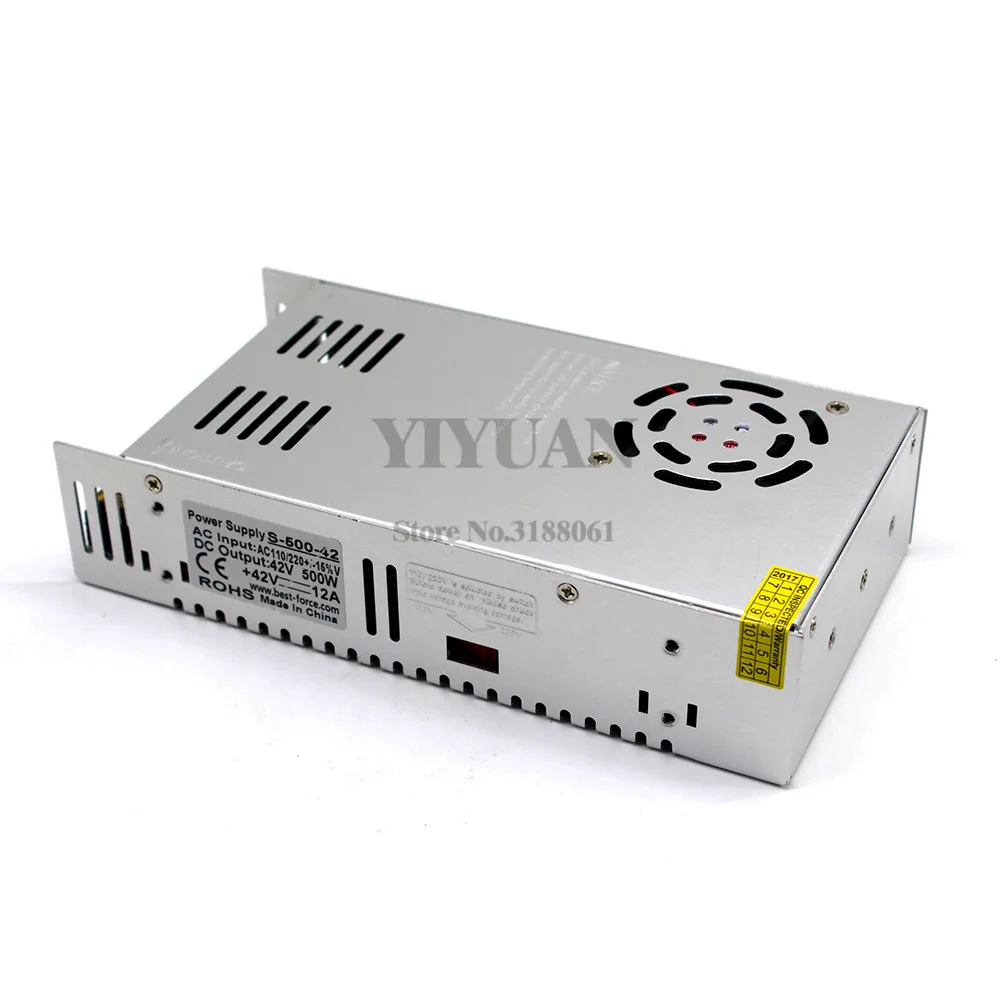 Блок питания постоянного тока 42 в 12 А 500 Вт трансформатор переключателя 220 В
