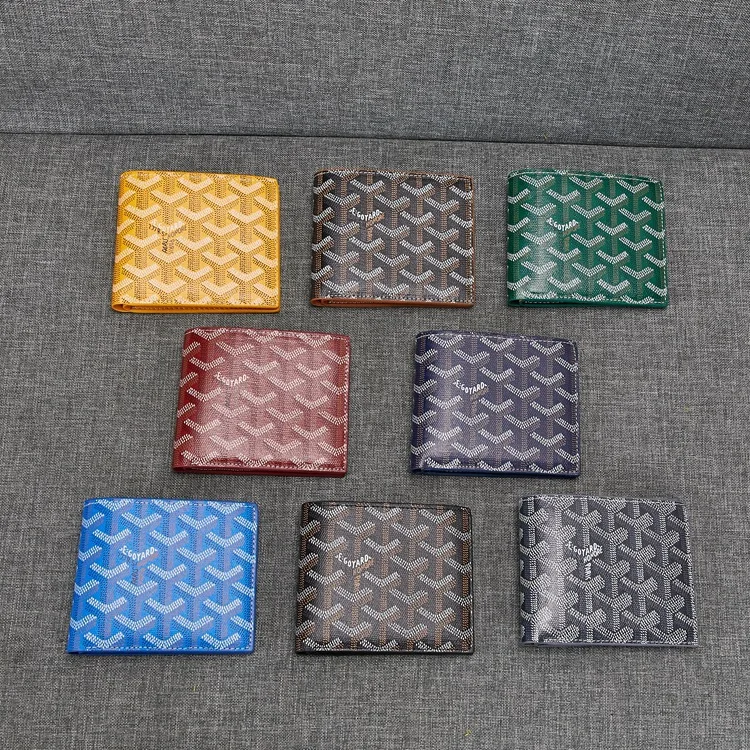 

2021 New Dogtooth Wallet with Leather Short Half Fold Men's Wallet