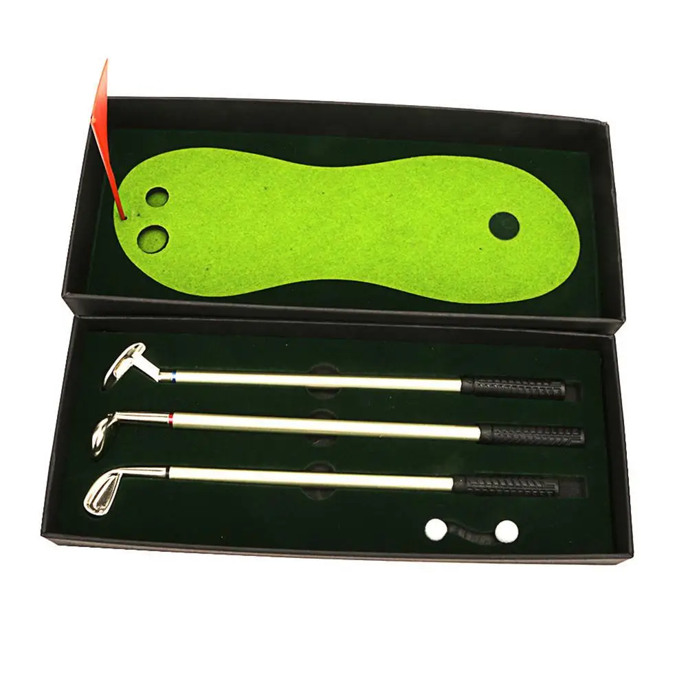 

Simulated Golf Course Premium Mini Golf Pen Set Office Gift For Men Gel pen Creative Writing Supplies Durable