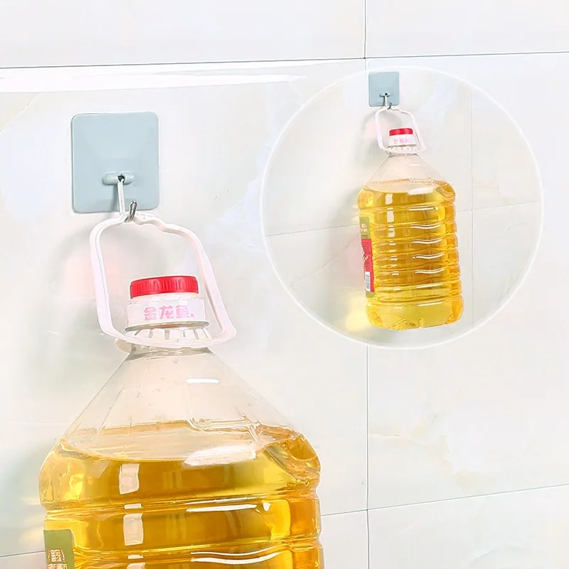 Стеллаж без гвоздей наклейка клейкие кухонные крючки Настенная дверь вешалка