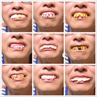 20 видов шуток, Забавный шокер ужасов, новинка, гаджеты, забавные зубные протезы, приколы и розыгрыши, игрушка декоративный реквизит на Хэллоуин