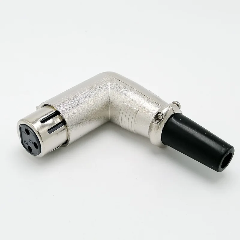 90 градусов правый угол 3pin XLR разъем Женский микрофонный адаптер|connector xlr|connector