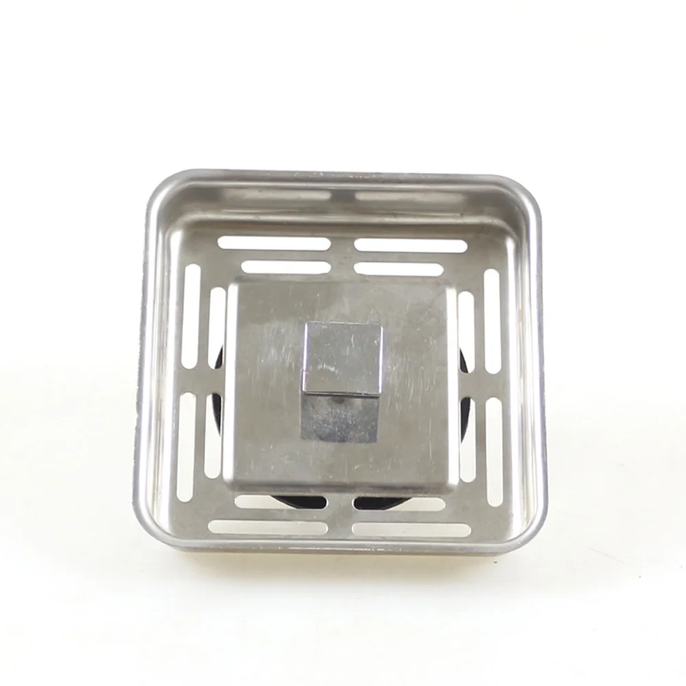 

Stainless steel Square Sink Drain Strainer Plug 78*78mm'