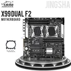 Материнская плата JINGSHA X99 с двумя CPU LGA 2011-3 E5 V3 DDR4 256 ГБ USB3.0 SATA M.2 NVME E-ATX Серверная материнская плата 4 + 4-канальная материнская плата