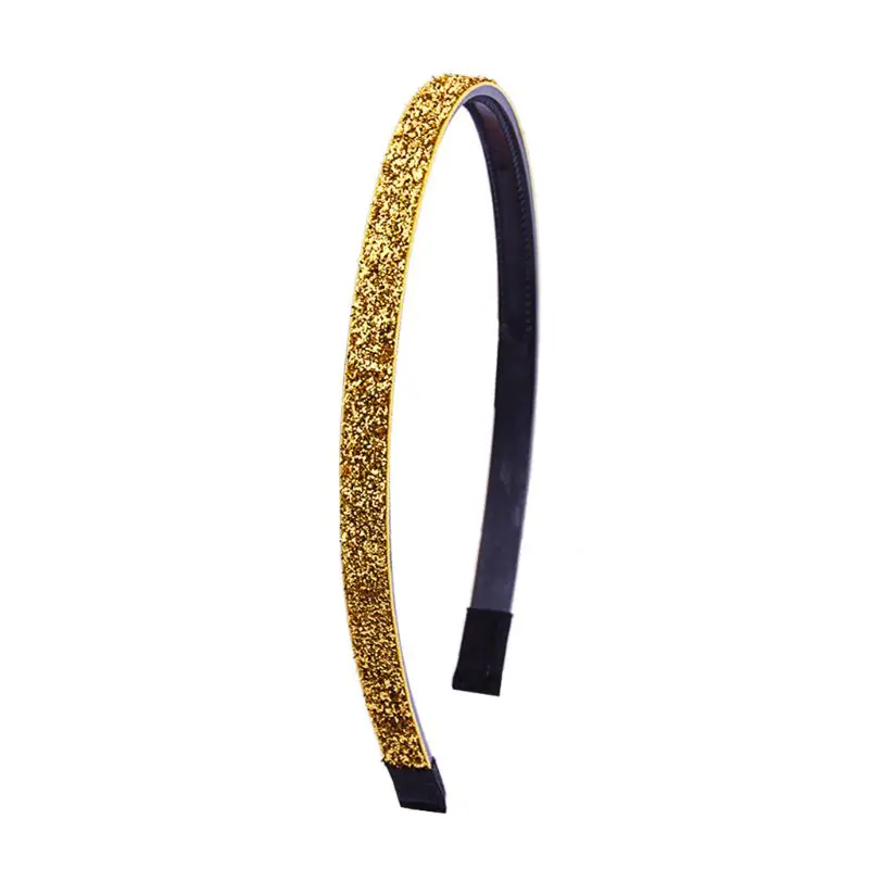 

8Pcs Women Girls Colorful Thin Headband Glitter Sequins Non-Slip Teeth Hair Hoop