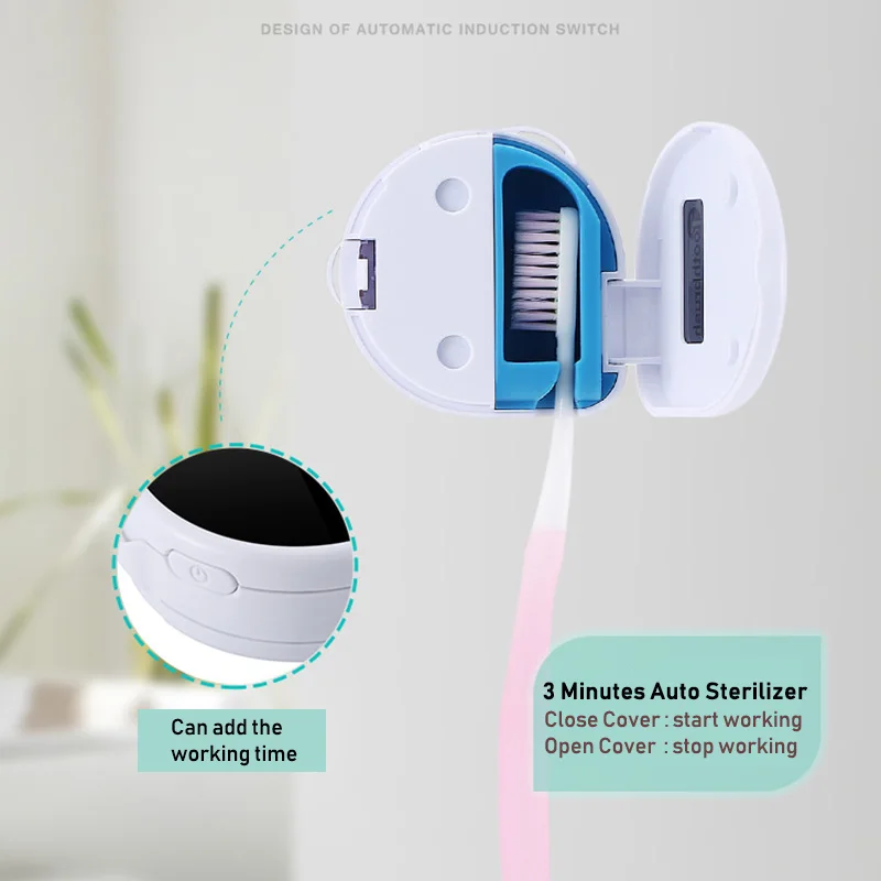УФ стерилизатор портативный зубная щетка головки чехол для дома и бизнеса