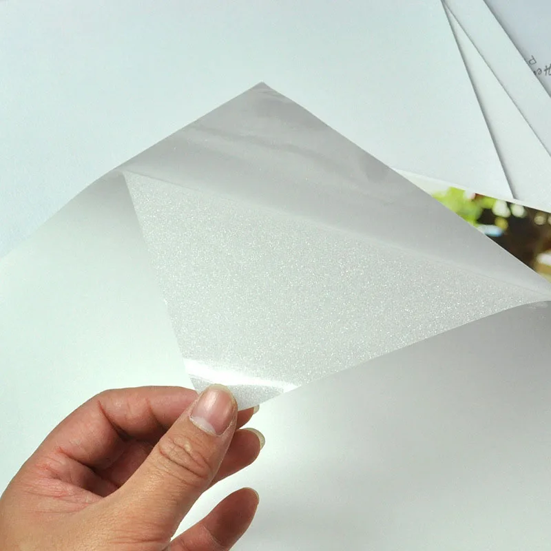 50 Sheets / Pack A4 Kalt Laminieren Film PVC Transparent Film Foto Film Manuelle Probe Anlage Vorbereitung Film Aufkleber