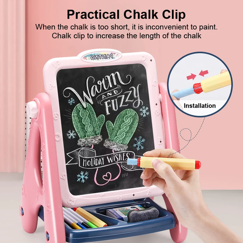 Детская двухсторонняя доска для рисования набор многофункциональных