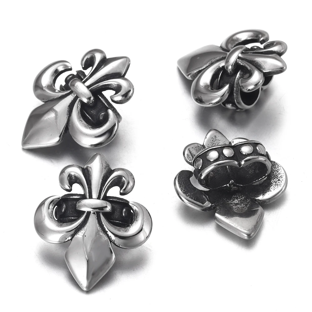 4 шт нержавеющая сталь скользящие бусины выхлопных газов двойное отверстие