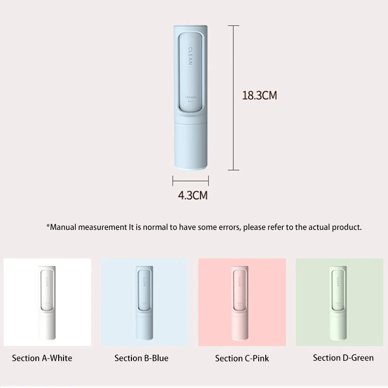 

Reusable Pet Dog Hair Remover Brush Dog Cat Hair Lint Sticking Roller Rotary Effectively Deshedding Cleaning Tool Pet Suppiles
