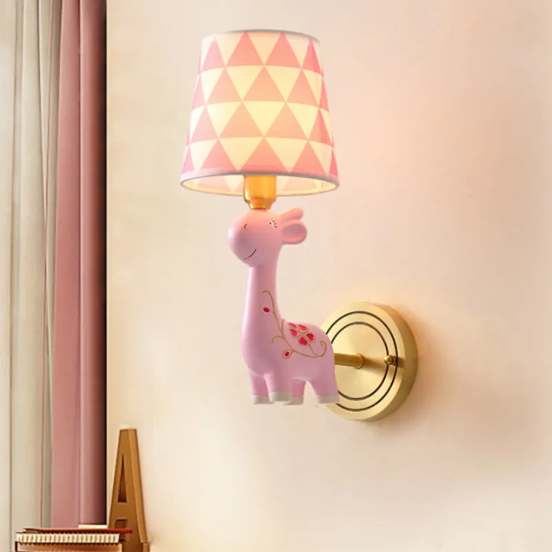 Уникальная новинка детская осветительная тканевая лампа с изображением оленя