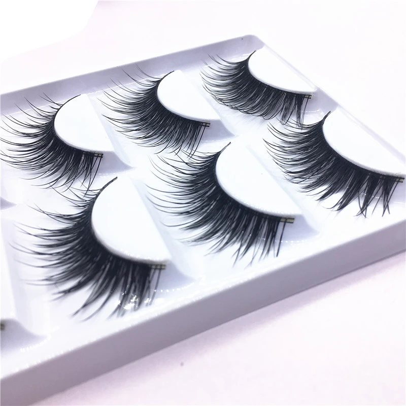 Новые 5 пар длинных накладных ресниц Fakeup 3d удлинение норки ресницы норковые для