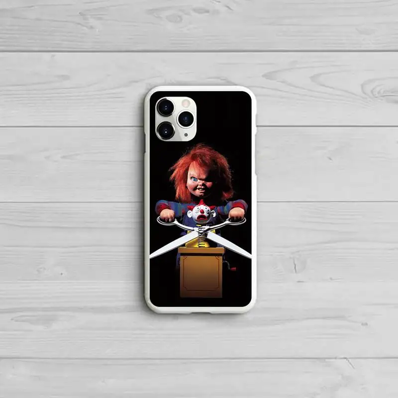 

Charles Lee Ray Chucky Phone Case Candy Color White for iPhone 11 pro XS MAX 8 7 6 6S Plus X 5S SE 2020 XR