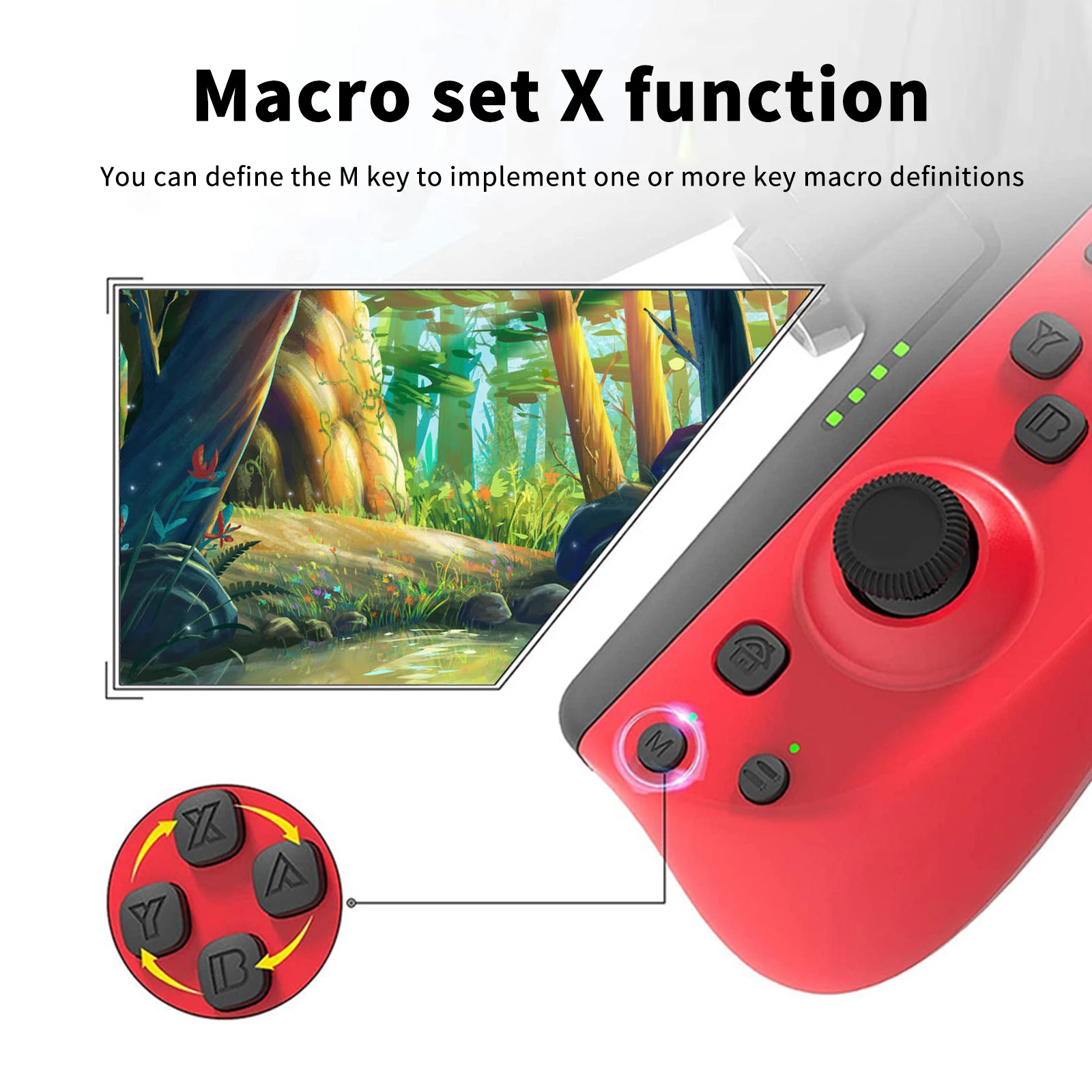 

Wireless Bluetooth Game Handles With Vibration Somatosensory Turbo Function For Switch Support Multiple Modes