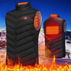Новинка, жилет с подогревом, модная мужская и женская куртка, пальто, одежда с умным электрическим подогревом, теплая зимняя одежда для охоты с подогревом