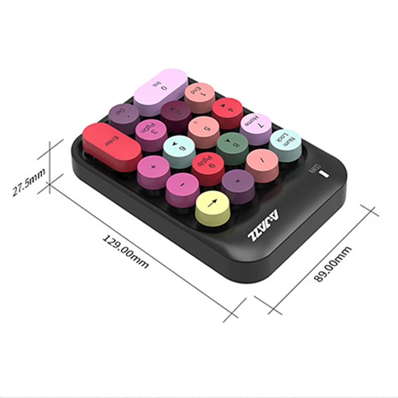 

Silent Wireless Numeric Keyboard 18 Keys 2.4G For Laptop Desktop Computer PC Bank Worker Clerk Accounting Tasks With Backspace